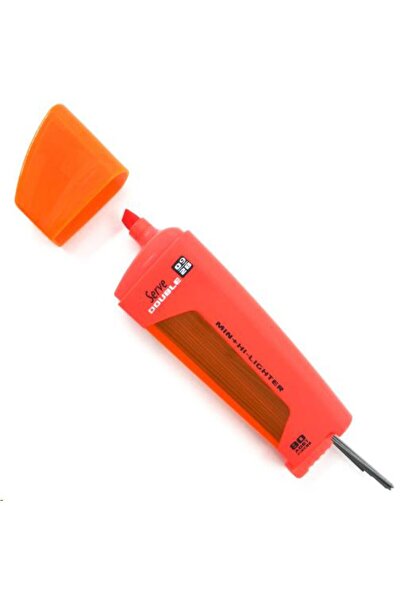 Serve Double 0.9 Mm Min Fosforlu Kalem Kırmızı