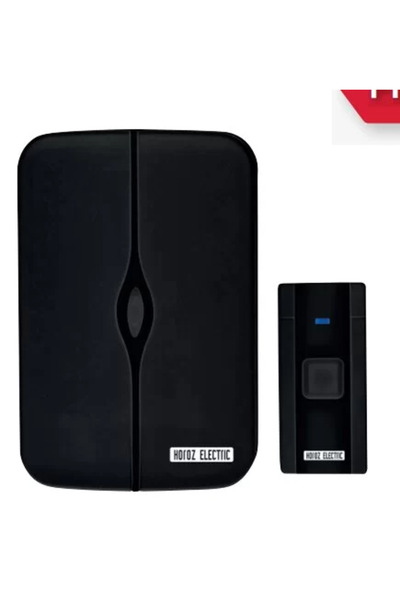 Mutlusan HOROZ NERO-D 4,5VDC FULL SİYAH KABLOSUZ KAPI ZİLİ