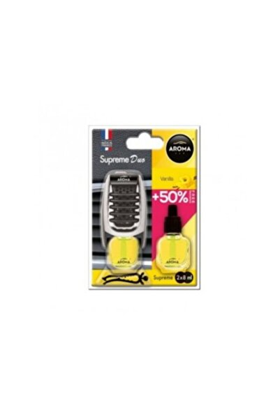 Aromacar Odorizant auto Aroma Device cu reumplere Car Supreme Slim, Vanilie 2...