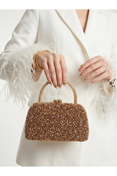 Çanta Trend Γυναικεία βραδινή τσάντα φόρεμα με μακρύ λουράκι αλυσίδας Crystal...