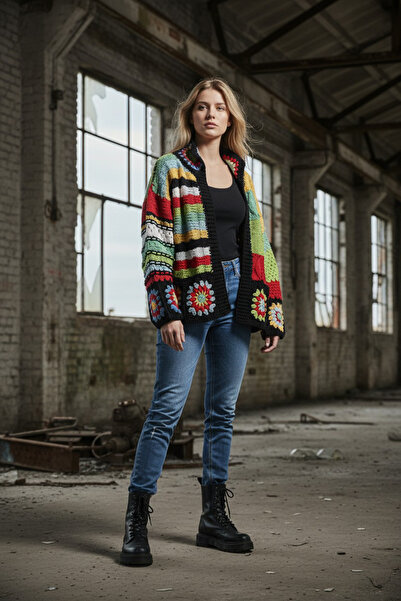 El örgüsü Yadicrochetorgu Hand knitted cardigan