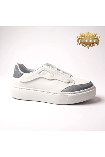 LUCIANO BELLINI Men's Leather Casual Shoes L4238 - White - 42