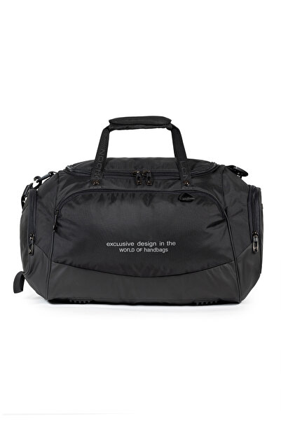 Necati Çanta Μαύρη τσάντα ταξιδιού και αθλητικής γυμναστικής - Θήκη παπουτσιώ...