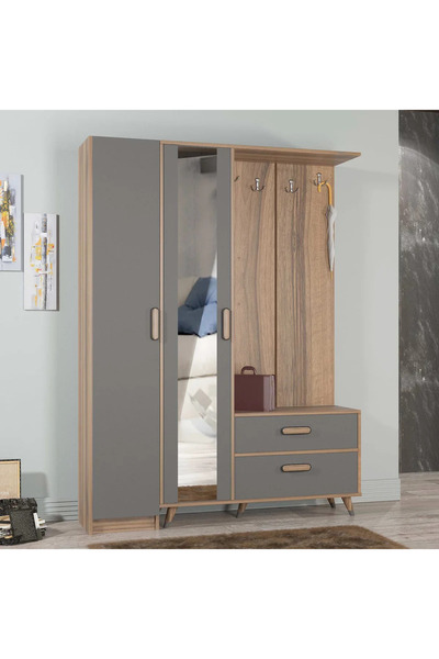 Abre VM-34-342 ANTRASİT VESTİYER PORTMANTO AYAKKABILIK