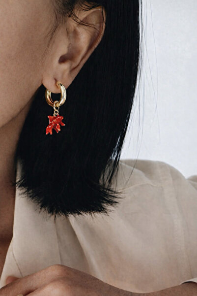 Markiz Takı Red Fish Earrings