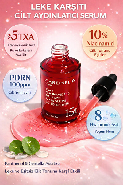 Care:Nel TXA 5 Niacinamide 10 Dark Spot Glow Serum - Leke Karşıtı Cilt Aydınl...
