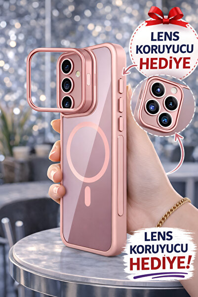 Ceponya غطاء حماية لهاتف جالاكسي A17 مع حامل وحماية لعدسة الكاميرا هدية