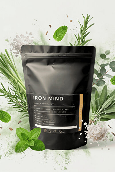 Calm AF Rituals Ceai de Baie "Iron Mind" – Infuzie de Plante, Uleiuri Esentiale, Fulgi de Magneziu, 100g