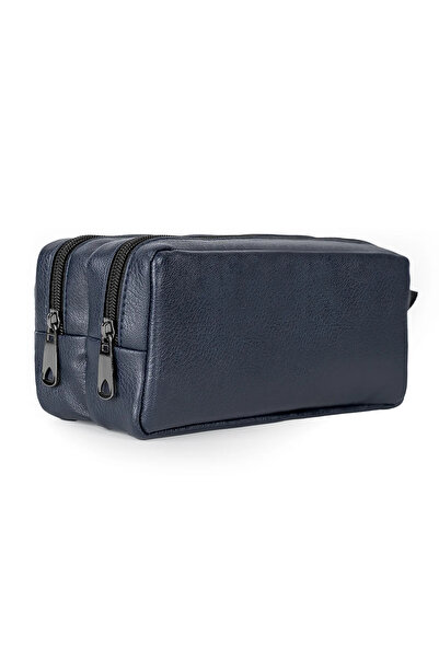 Gözde Proje مقلمة من الجلد الصناعي ذات عينين باللون الأزرق الداكن