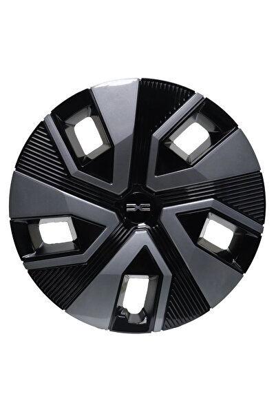 OTOCİRİT Jant Kapağı Kırılmaz 16" Siyah-Gri Dacia Sandero Yeni Model (1 ADET)