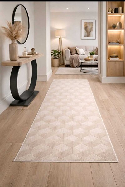 AKSU NORA ODİS BEJ MODERN EMBOS YUMUŞAK DEKORATİF OTURMA ODASI HOL MUTFAK SAL...