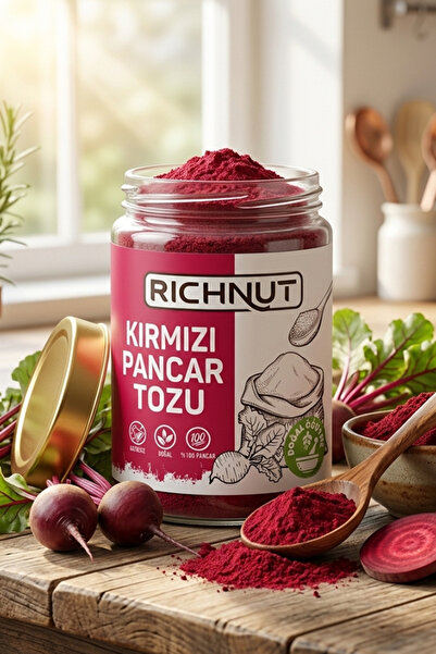 RİCHNUT Kırmızı Pancar Tozu - Katkısız Doğal
