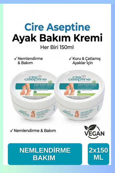 CIRE ASEPTINE AYAK BAKIM KREMİ 150ML 2 Lİ
