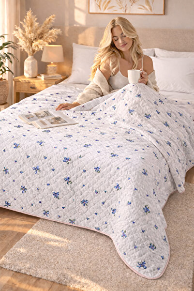 sternen glanz Cuvertură de pat multifuncțională din bumbac matlasat Laila, 20...