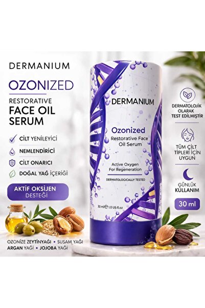 DERMANIUM Ozon Yağlı Yüz Serumu 30 ml- Ozonized Face Oil Serum Cilt Yenileyic...