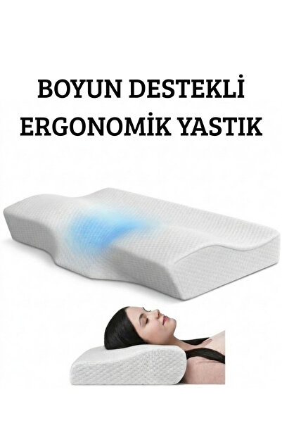 Arnee Ortopedik Boyun Yastığı Boyun Ağrıları İçin Özel Tasarım 60x35x11/7 cm