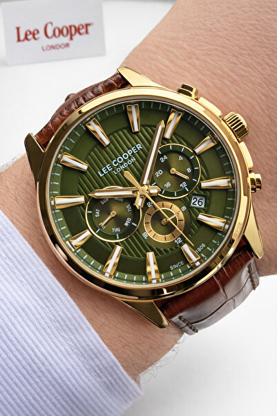 Lee Cooper Leather Cord Inside Functions Active 5 Atm Water Resistant Men's W...