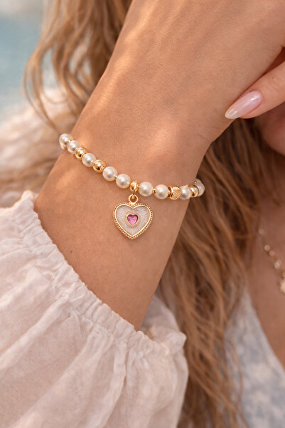 MakeWell Sea Shell Moon Rose Butterfly Star Heart Figured Bracelet Natural Sh...