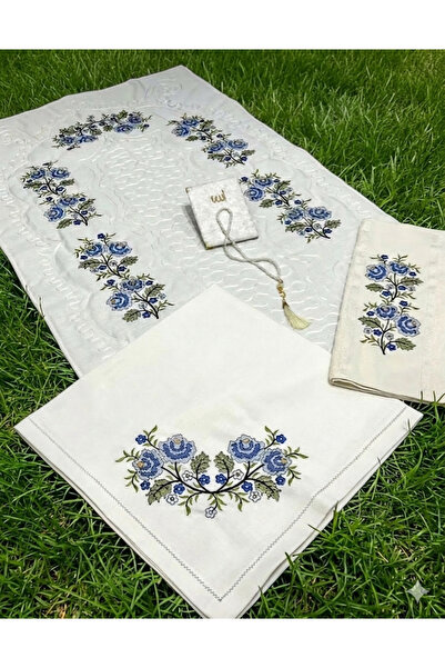 CONSTRAİN Set covor de rugăciune zestre 3 piese set de catifea mireasa mire