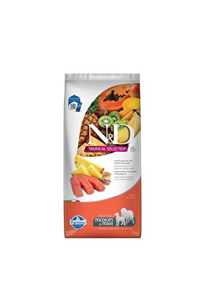 N&D Tropical Selection Düşük Tahıllı Somonlu ve Tropikal Meyveli Orta ve Büyü...