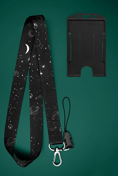 Apptakı Galaksi Takım Yıldızı Boyun İpi Boyun Askı İpi Telefon Askı İpi Kartl...