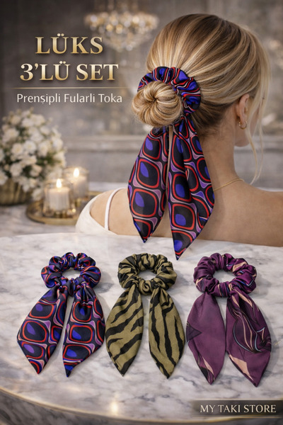 MY TAKI STORE fularlı simit toka