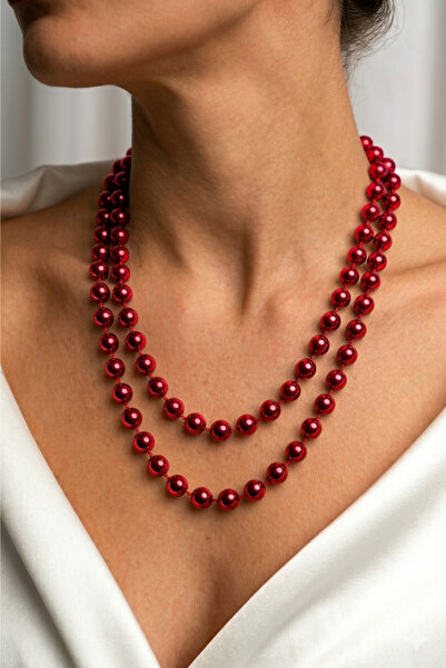 PETEK AKSESUAR Beaded Long Elegant Necklace 120 Cm.