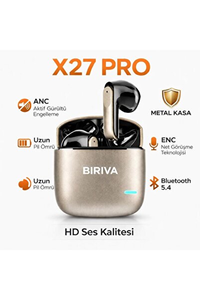 BİRİVA X27 Pro Anc+Enc Kablosuz Bluetooth Kulaklık