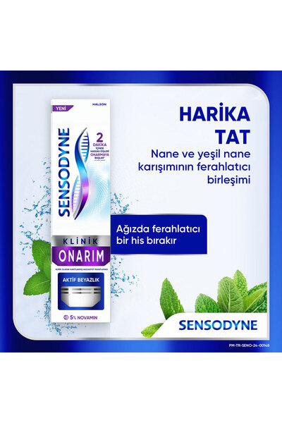 Sensodyne Klinik Onarım Beyazlatıcı Diş Macunu 75ml x 2 Adet