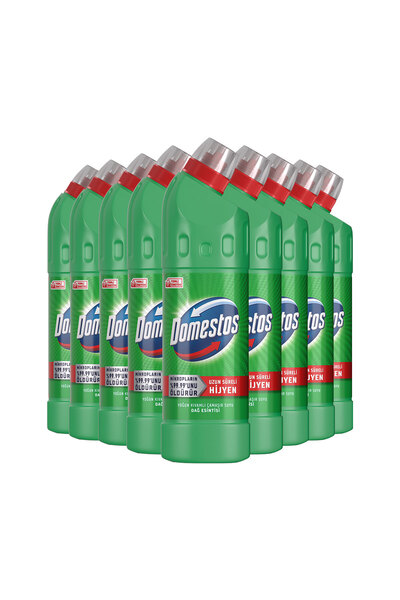 Domestos Yoğun Kıvamlı Çamaşır Suyu Dağ Esintisi 750 ml x9 + Mikrofiber Bez Hediye