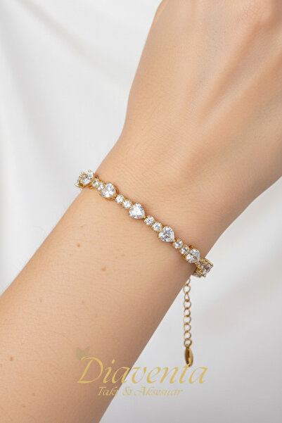 DİAVENTA TAKI VE AKSESUAR Xuping Vip Heart Waterway Model Stone Bracelet Xupi...