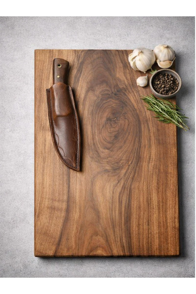 Home Ceviz Ağacı Kesme Tahtası - (ORTA BOY)