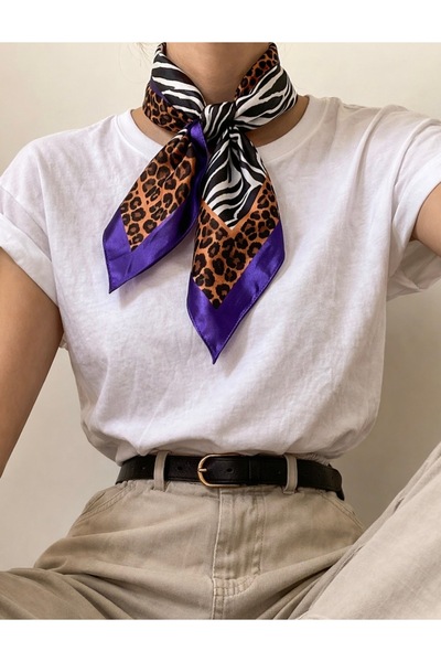 Markiz Takı وشاح ملون ماركة 55*55