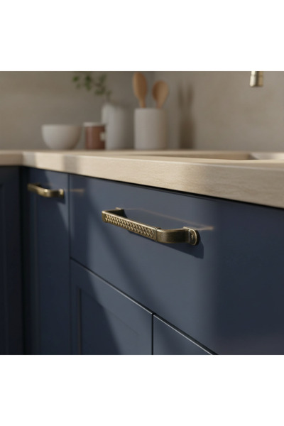 Ay-Az Kulp Hasır Antik 160mm Metal Mutfak Banyo Dolap Çekmece Kulpu