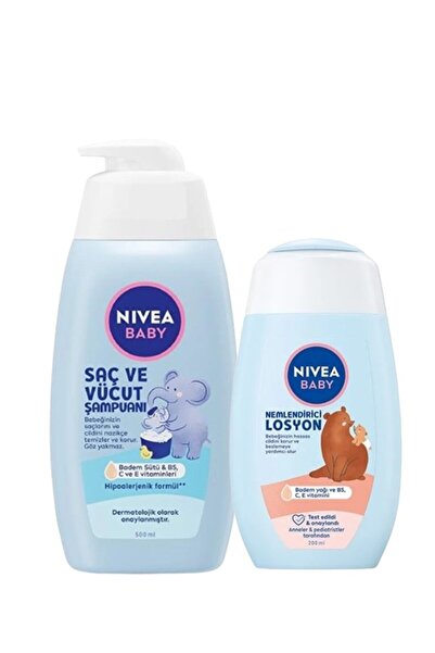 NIVEA Baby Saç Ve Vücut Şampuanı & Nemlendirici Losyon 200 Ml
