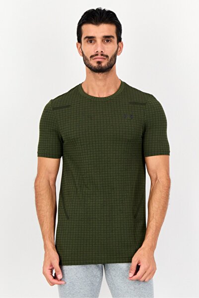 Under Armour Men Fitted Short Sleeves Outdoor T-shirt, Army Green