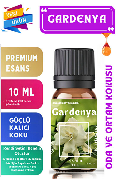 NaTrueLife Gardenya - Esansiyel Koku Yağı - Oda ve Ortam Kokusu 10 ML