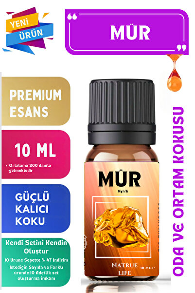NaTrueLife Mür ( Myrra / Myrrh) - Esansiyel Koku Yağı - Oda ve Ortam Kokusu 1...