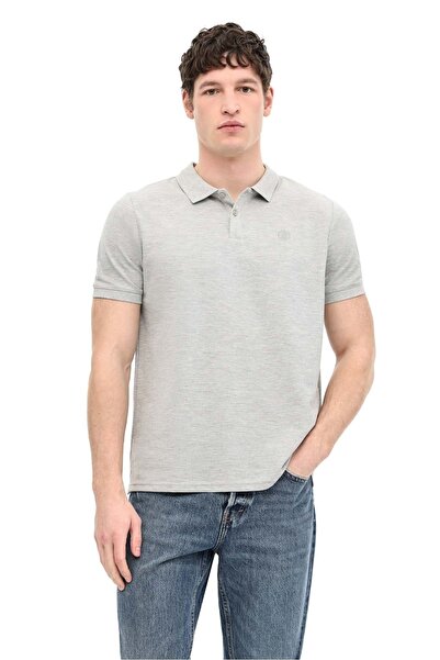 lumberjack Ct953 101079283 Βασικό ανδρικό μπλουζάκι πόλο σε γκρι χρώμα