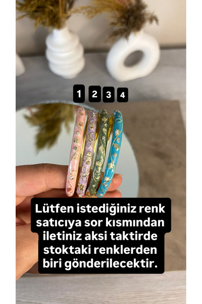 Eva shopping Mineli bileklik renkli taş detaylı