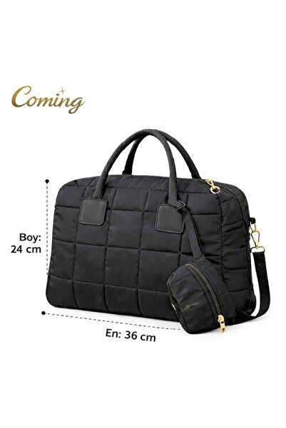 Sofia Ženske dnevne crne Prošiveno naramenice Torba za rame