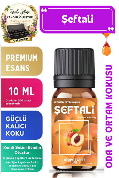 Aroma Terapi Lab Şeftali - Esansiyel Koku Yağı - Oda Ve Ortam Kokusu - Aromat...