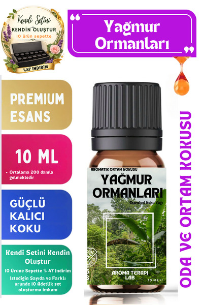 Aroma Terapi Lab Yağmur Ormanları - Esansiyel Koku Yağı - Oda Ve Ortam Kokusu...