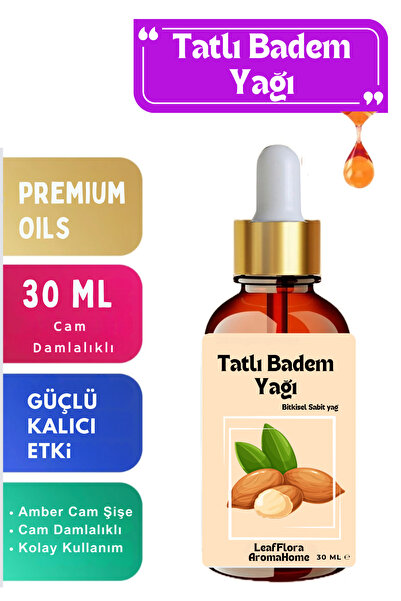 LeafFlora AromaHome Tatlı Badem Yağı 30 ML