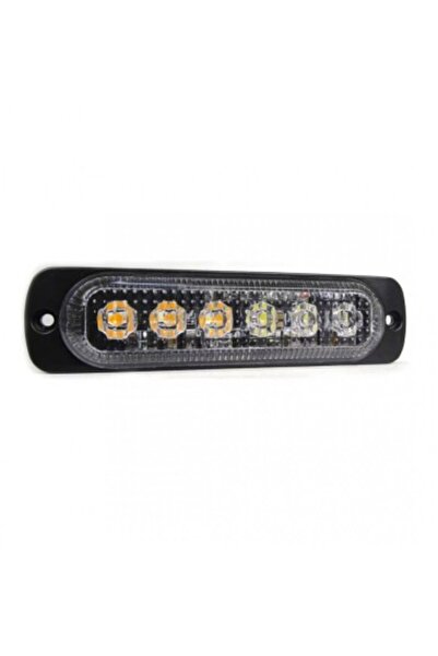 Xenon Bright Lampă stroboscopică LED cu 6 LED-uri, lumină albă, 12V-24V WL-52...
