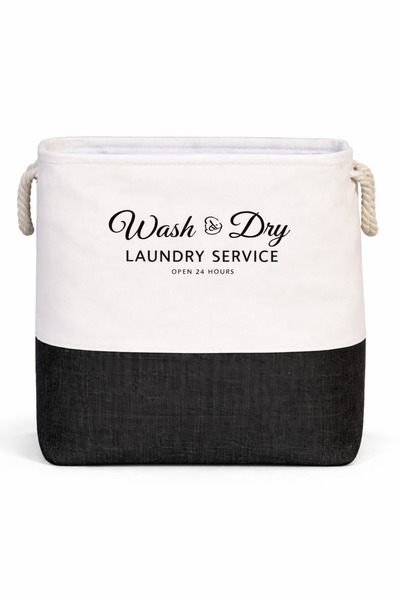 OEM Foldable textile laundry basket, Waterproof, with handles, 39.5x28.1x21.8...