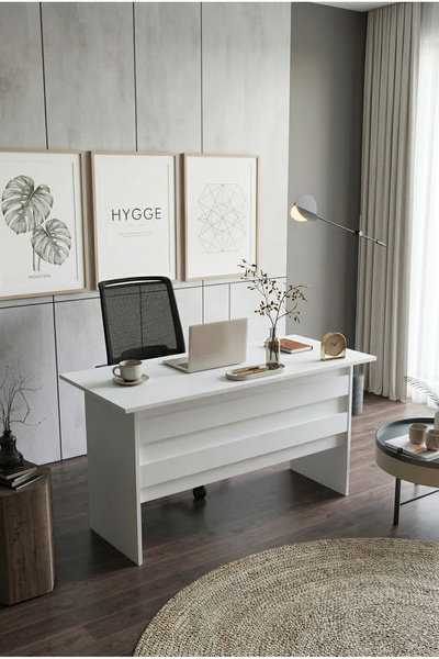 Robin Home Verona A Ofis Masası Ofis Çalışma Ve Bilgisayar Masası Beyaz