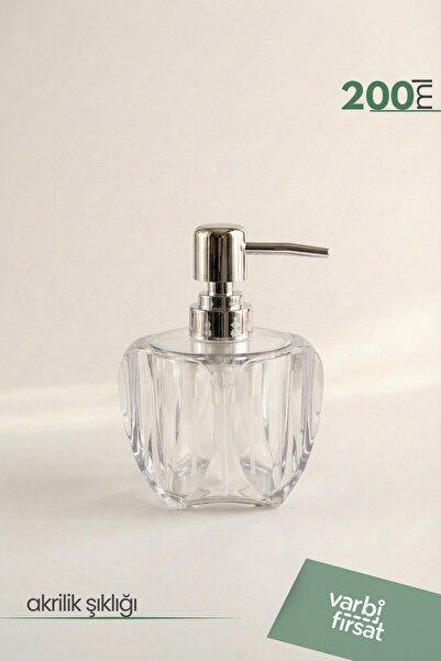 Varbifırsat Acrylic Wavy Liquid Soap Dispenser 200 ml |   Modern Decorative D...