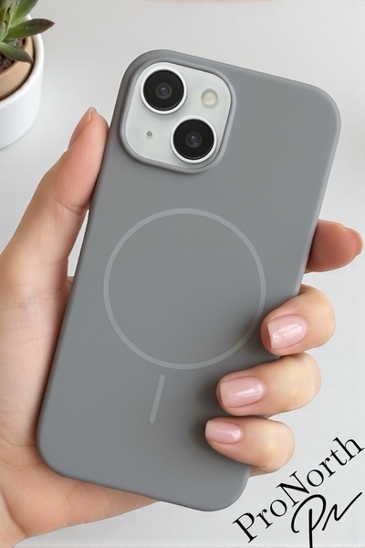 ProNorth İphone 13-14 Uyumlu Kılıf Kablosuz Şarj Destekli Premium Sıvı Siliko...