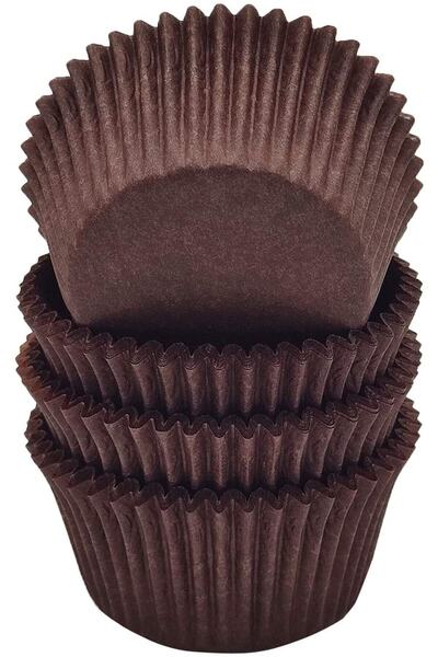 L'Opaline Mini Boy Kahverengi Muffin Truff Çikolata Kek Brownie Kalıbı 35x20 Mm Takribi 200 Adet
